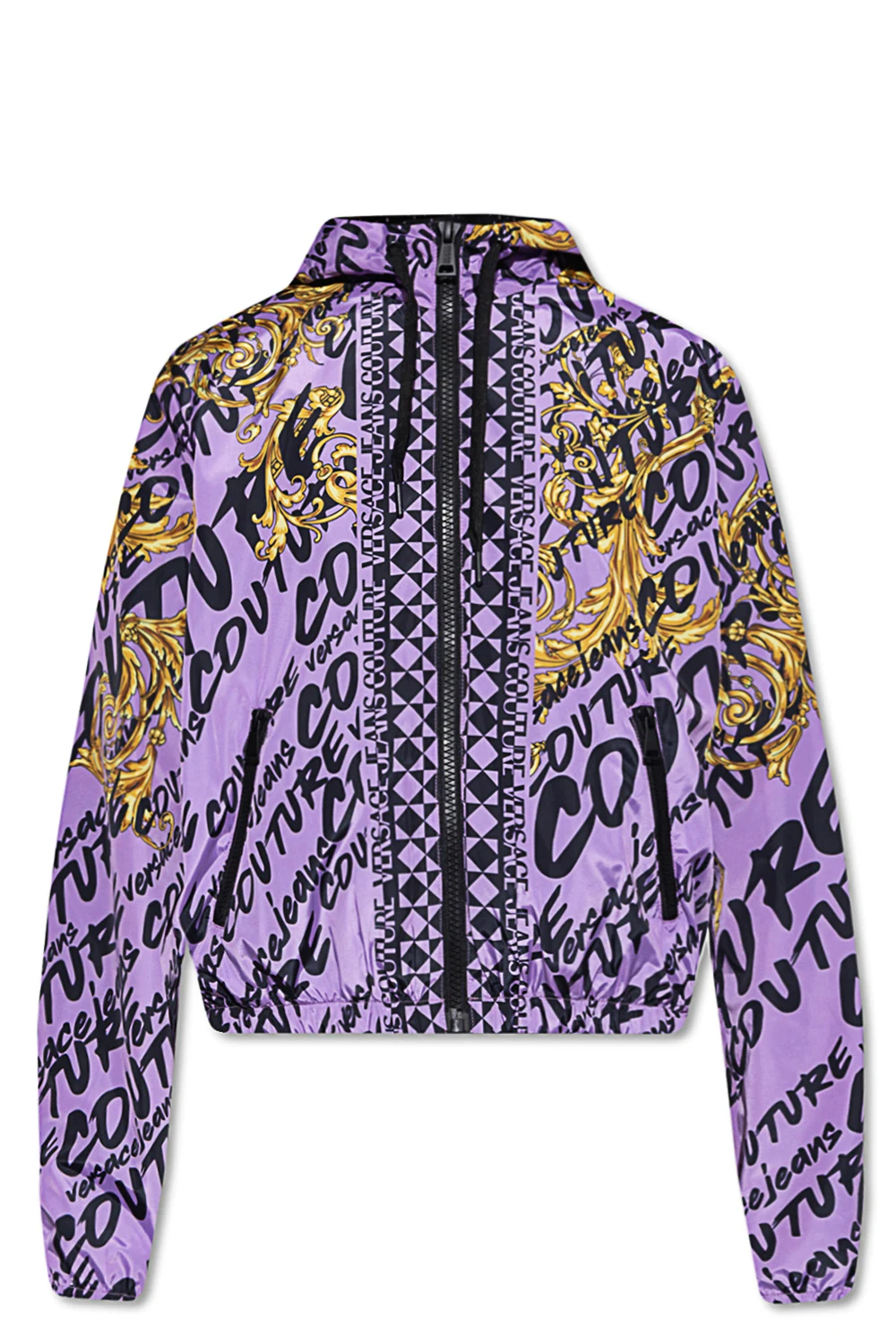 Hooded track jacket