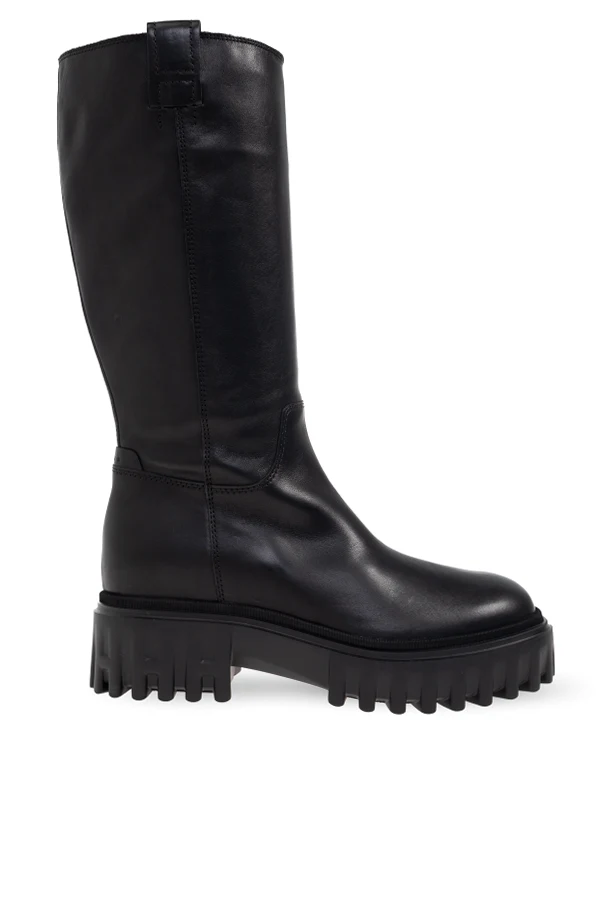 SCHWARZ Lederstiefel „Stivale“