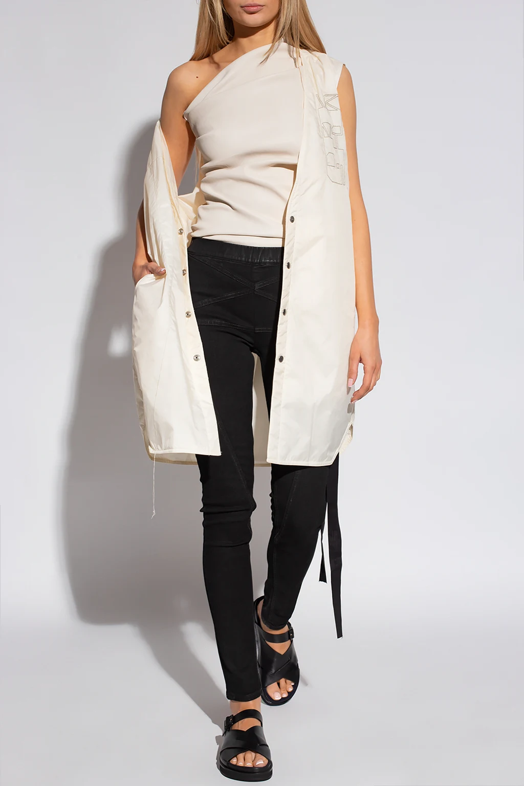 ‘Athena’ leather top