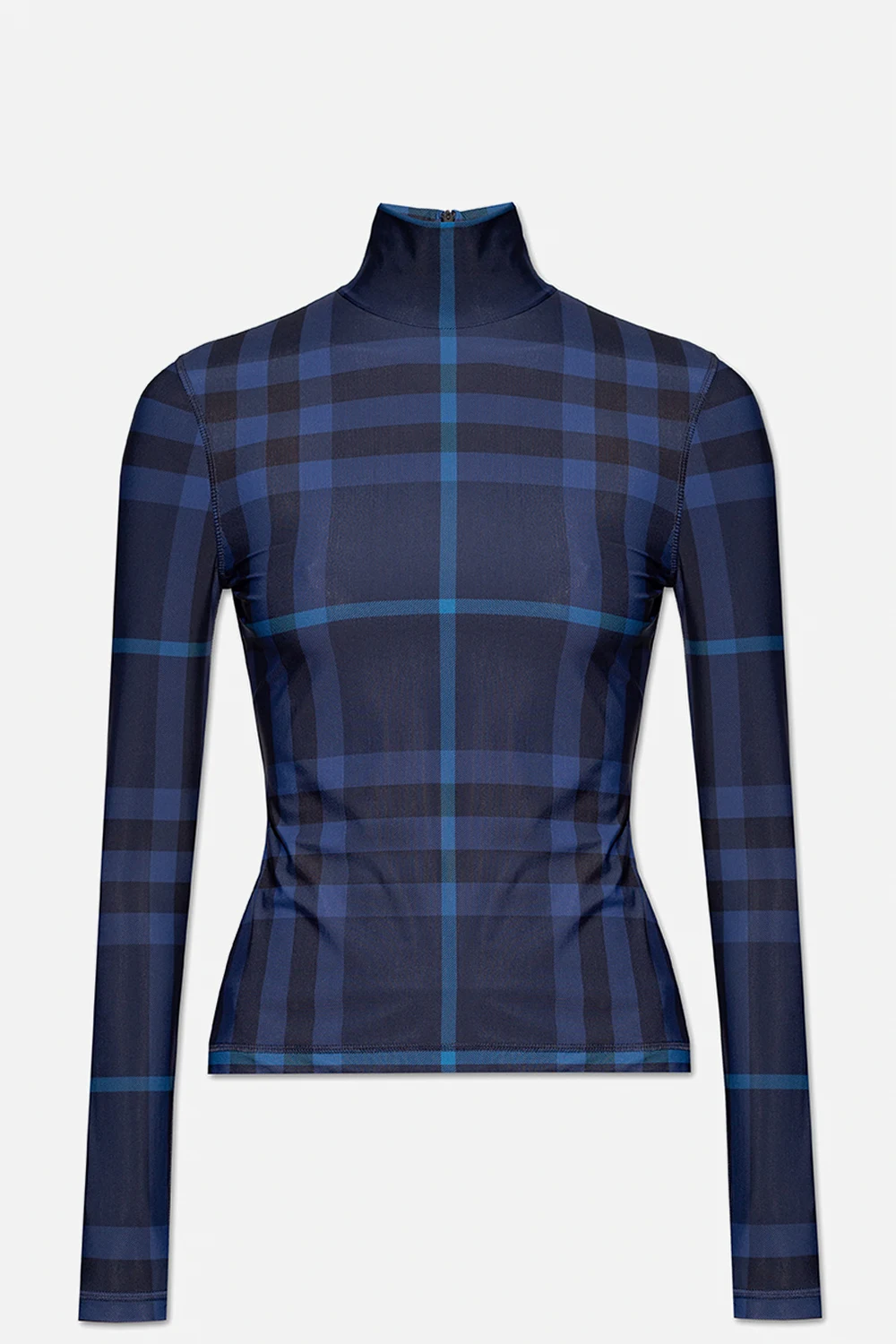 NAVY BLUE ‘Emery’ checked top
