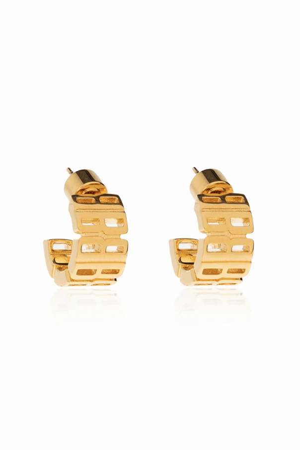 GOLD Ohrringe mit Logo