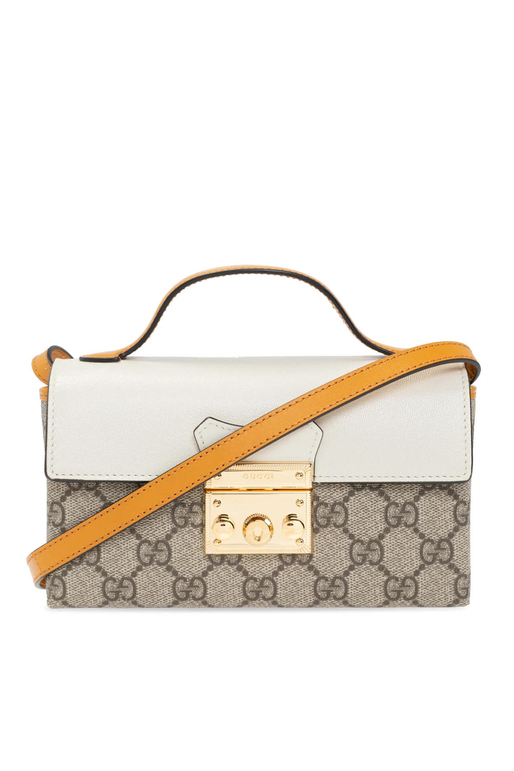 beige 'Padlock' shoulder bag