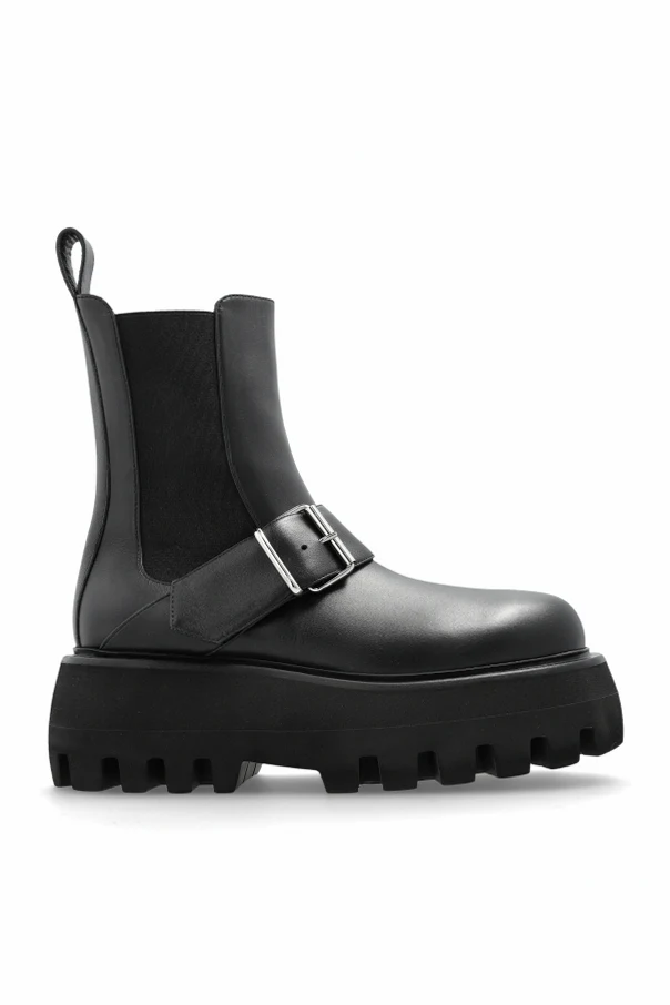 SCHWARZ Stiefeletten `Sofa` mit Plateau