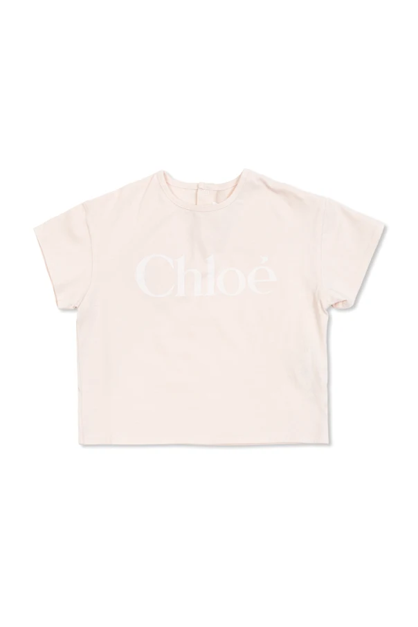 PINK T-shirt with printed logo