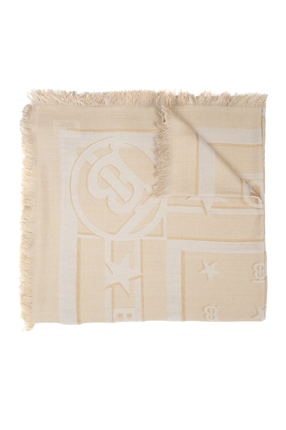 beige Patterned scarf