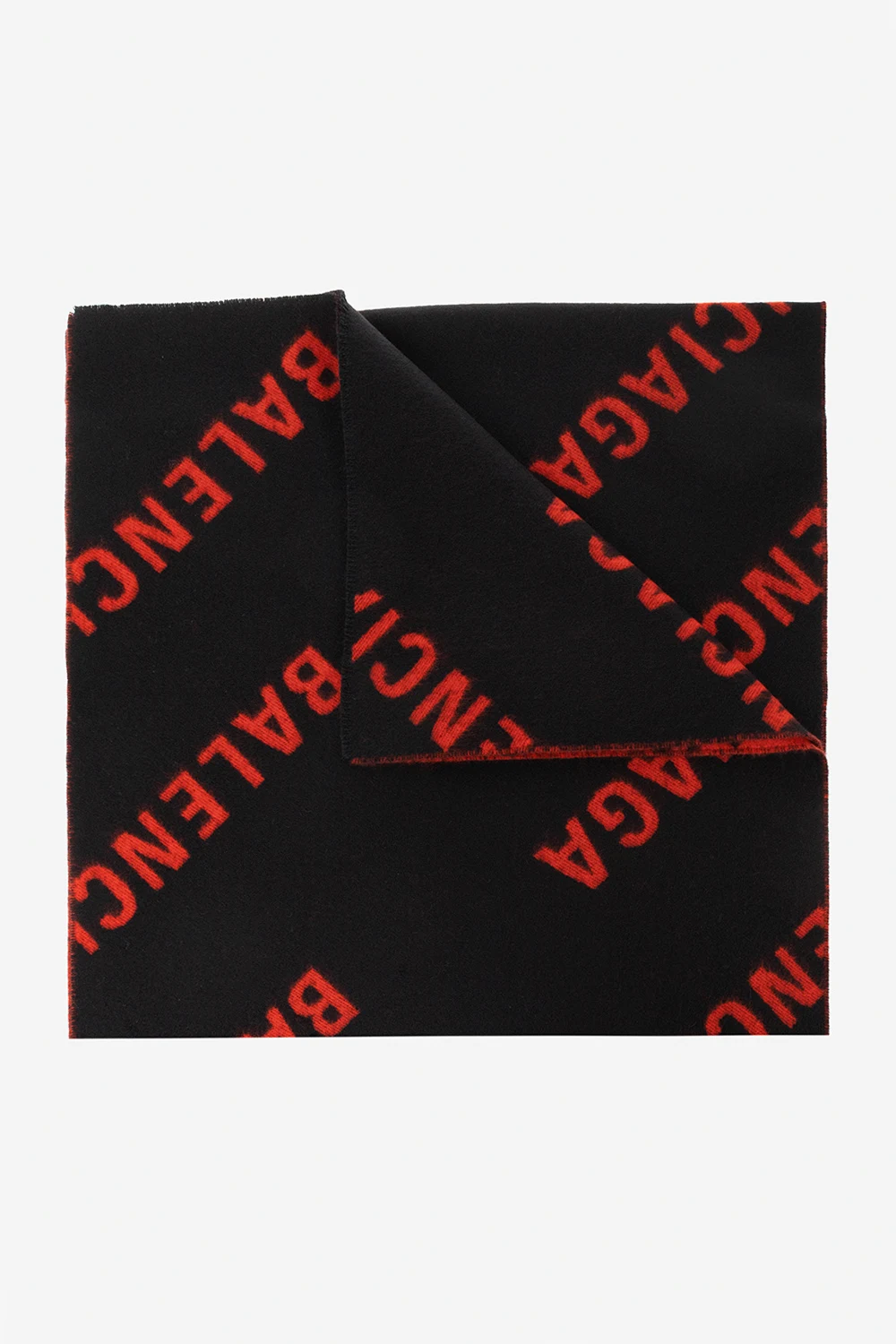 BLACK Scarf with logo