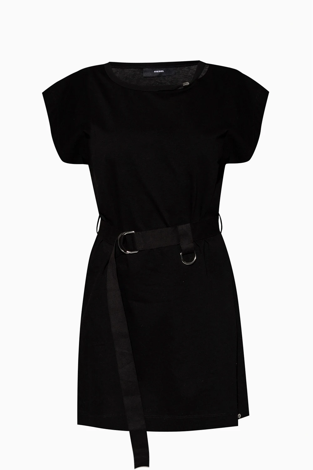 BLACK Belted dress