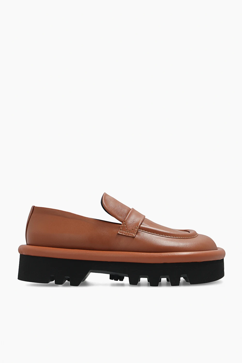 BROWN Leather loafers