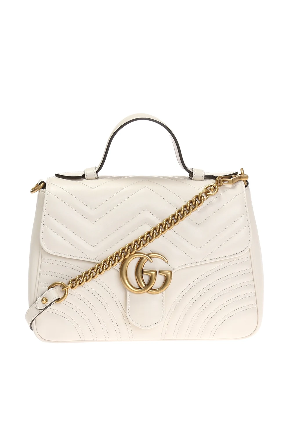 WHITE 'GG Marmont' shoulder bag