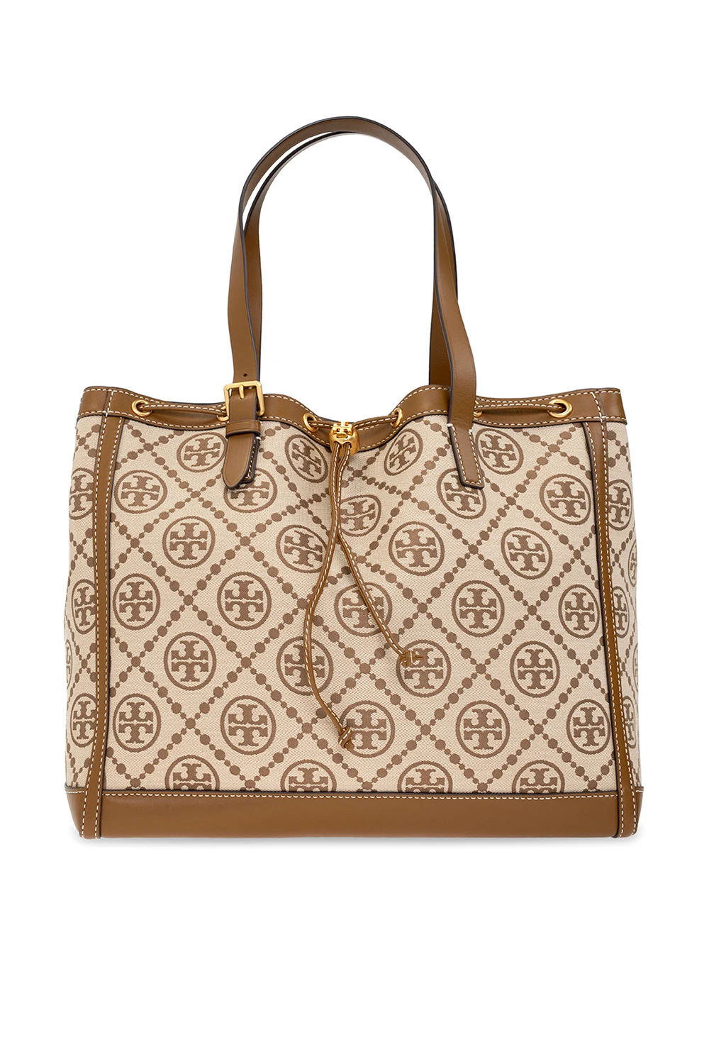 BROWN ‘T Monogram’ shopper bag