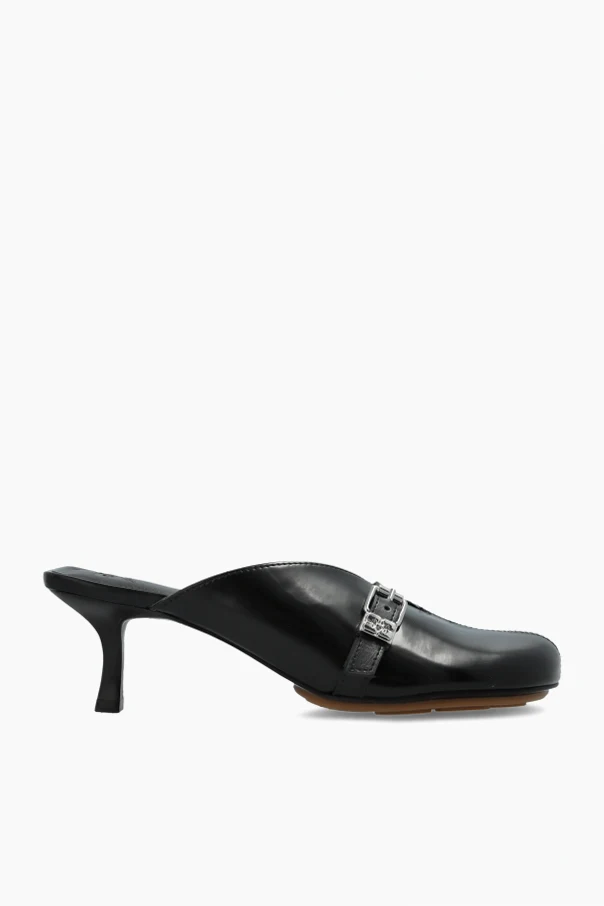 BLACK Heeled mules ‘Sue’