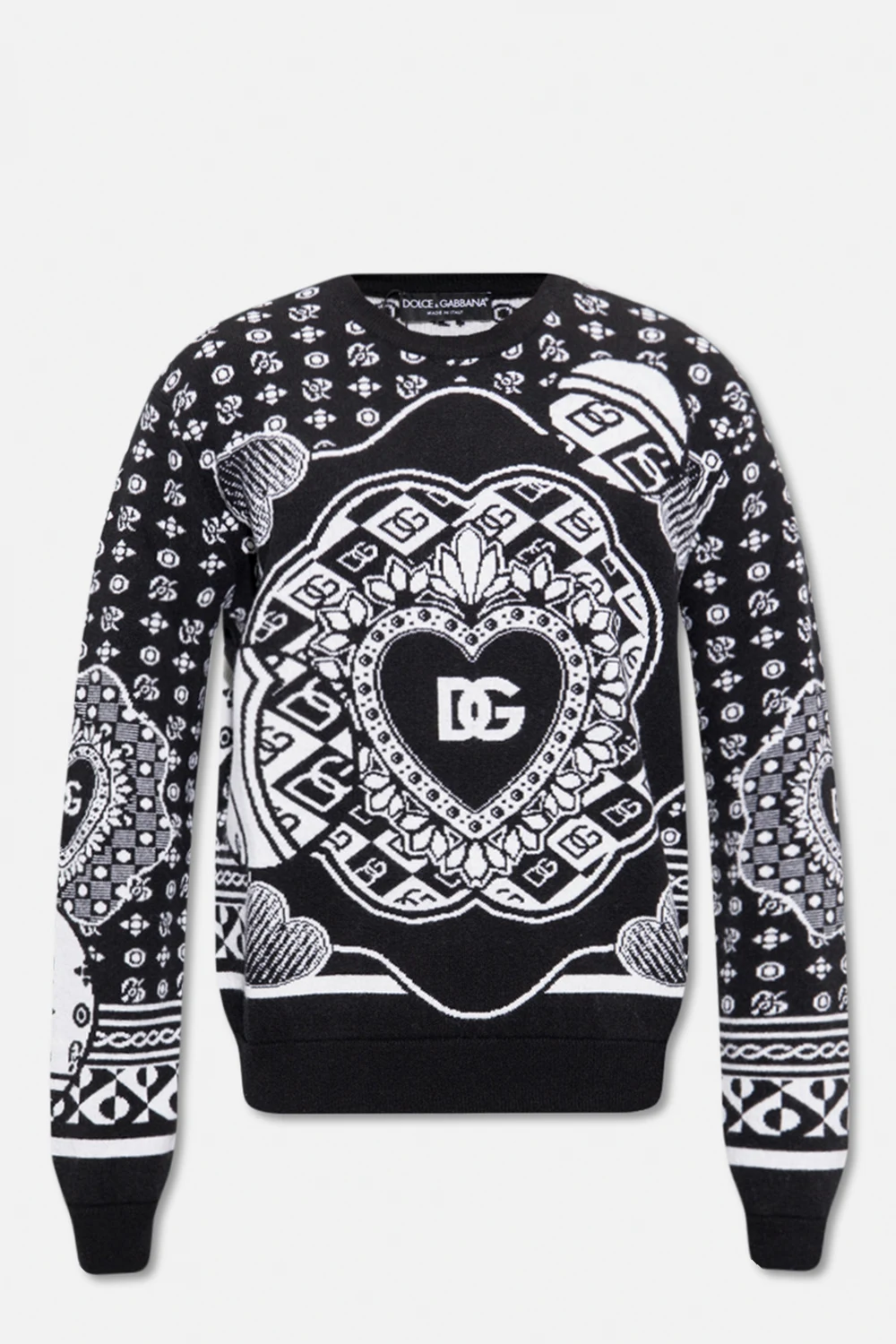 BLACK Patterned sweater