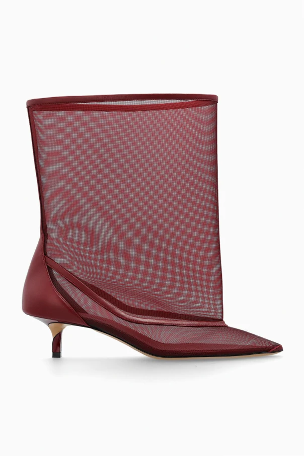 BURGUNDY Heeled ankle boots ‘Tourni’