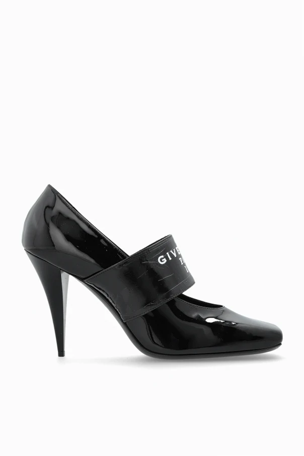 CZARNY Buty na obcasie ‘Square’