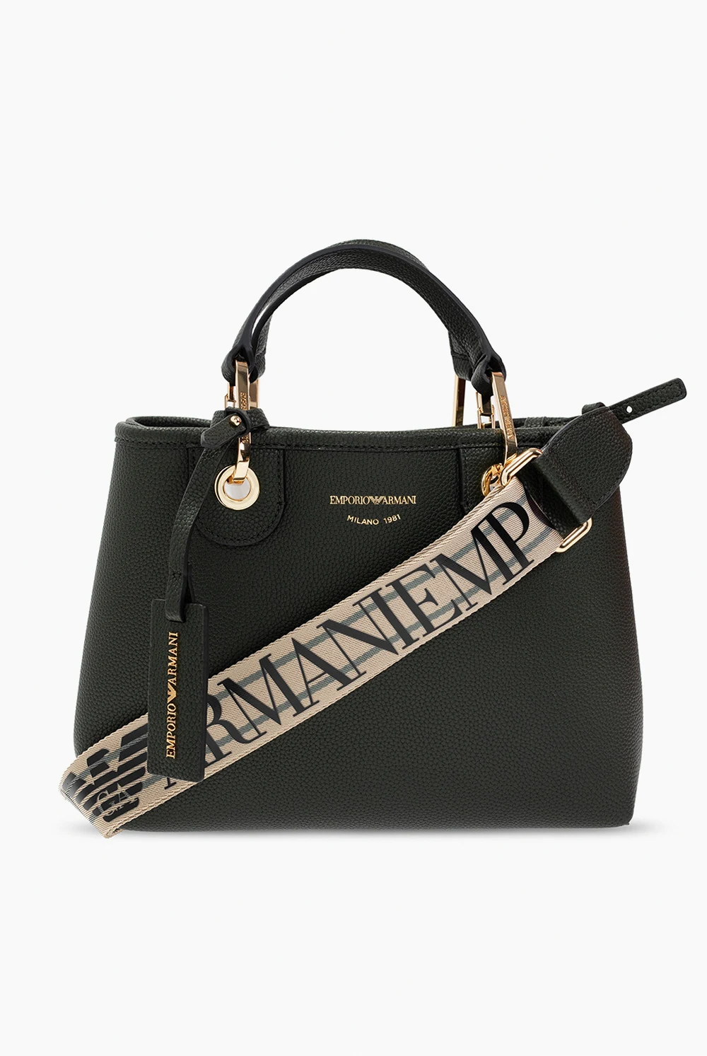GREEN Shoulder bag with logo