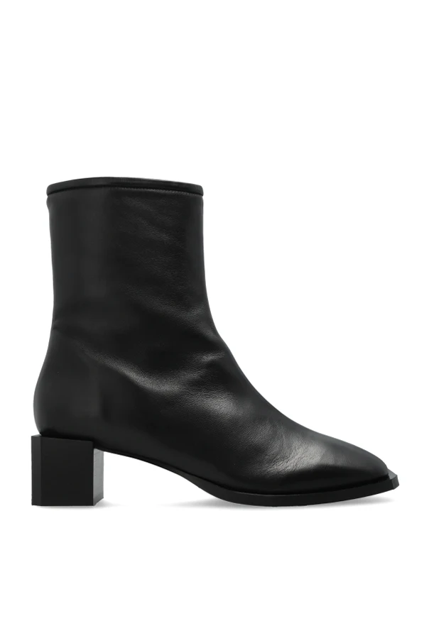BLACK Heeled ankle boots "Avril"