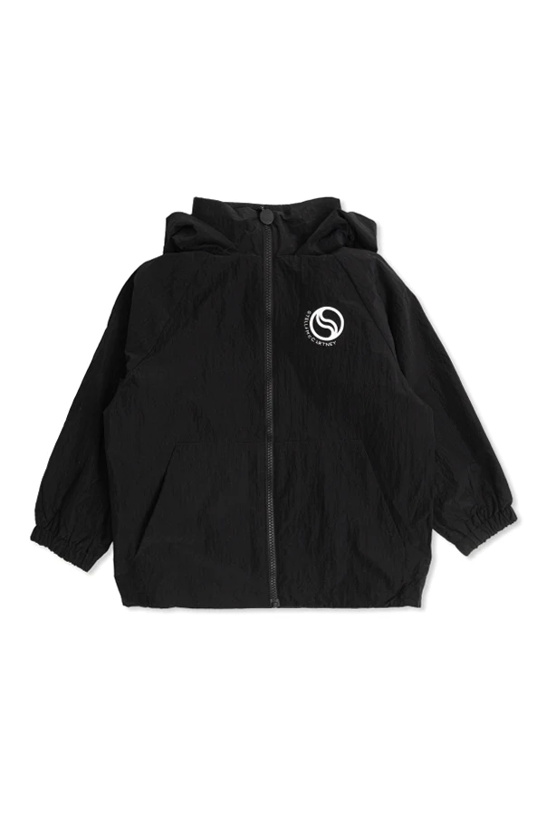SCHWARZ Jacke mit Logo