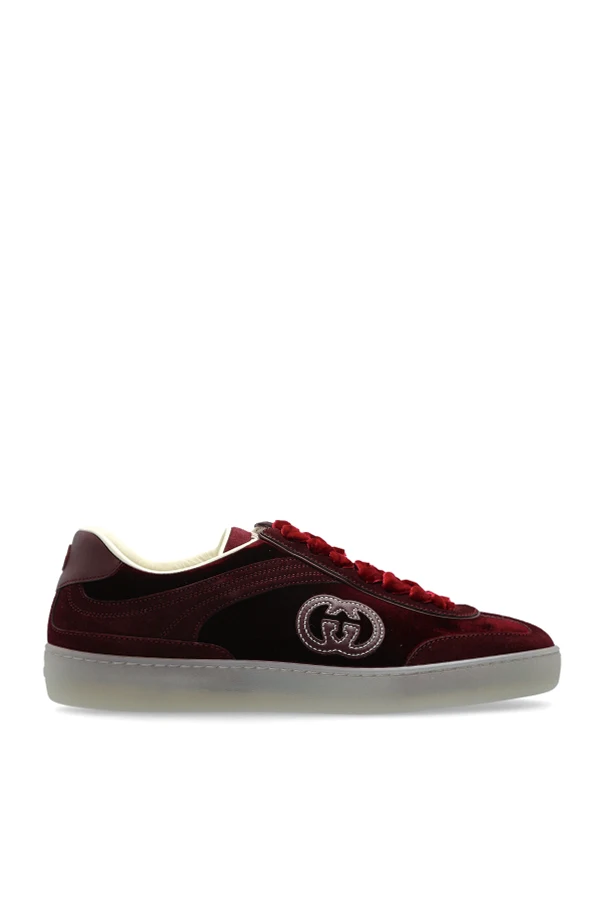 BURGUNDER Samt Sportschuhe