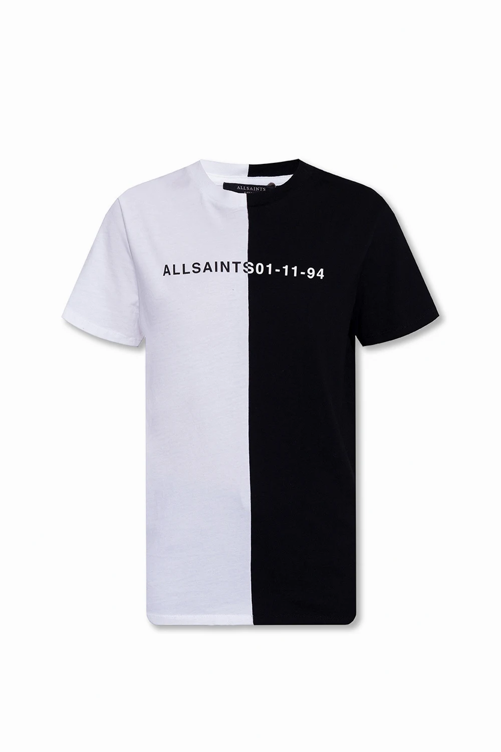 BLACK ‘Split’ T-shirt with logo