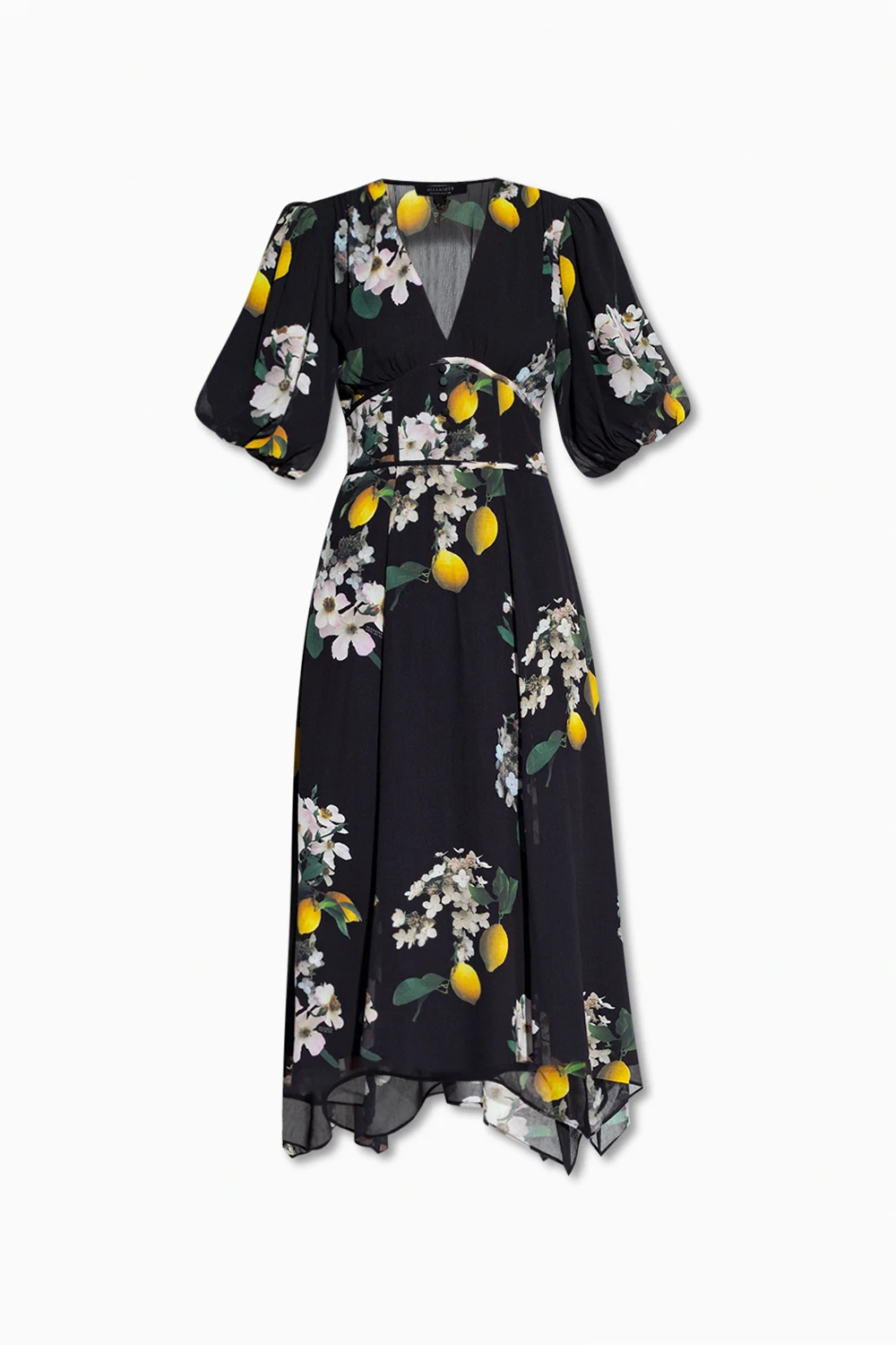 BLACK ‘Eugenia’ patterned dress