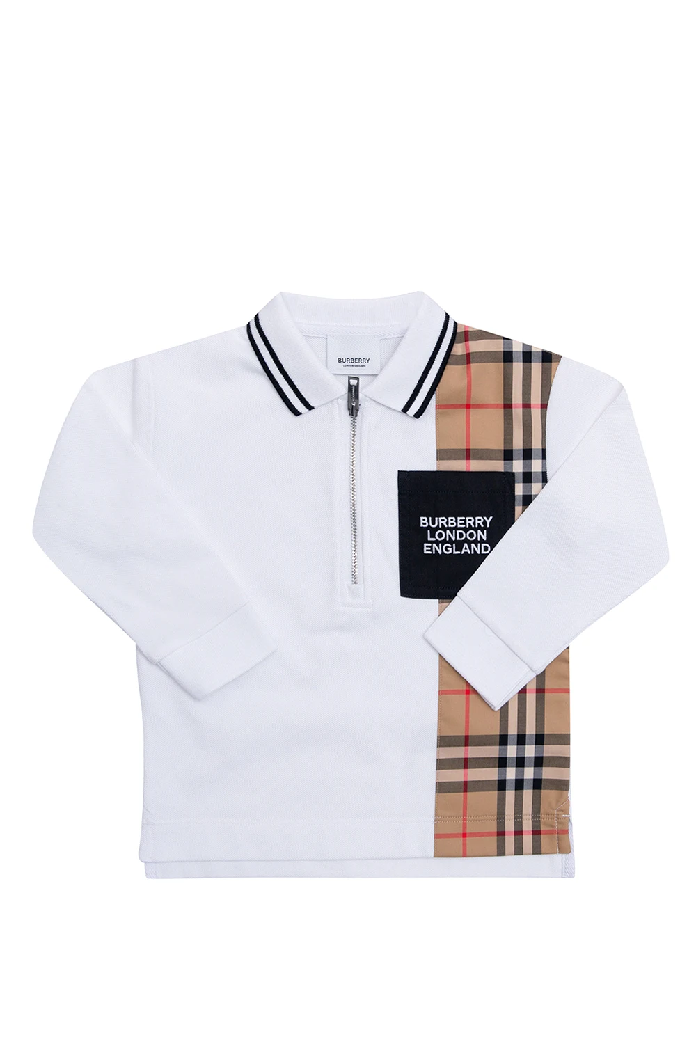 Checked polo shirt