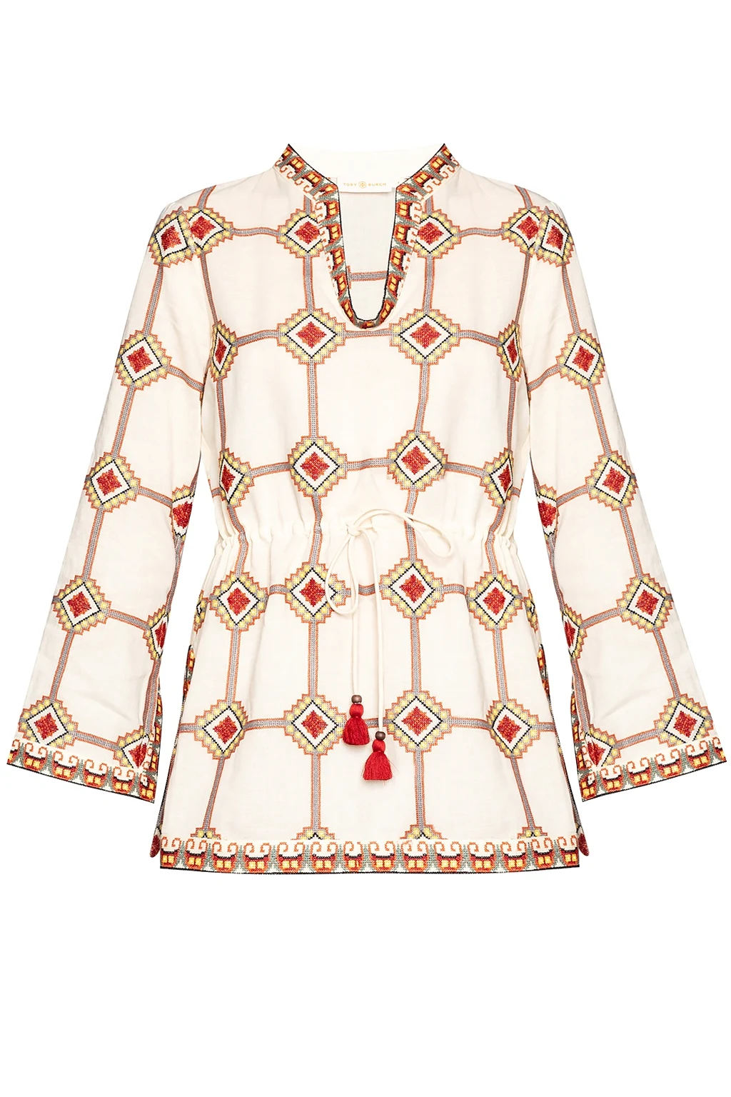 cream Embroidered tunic