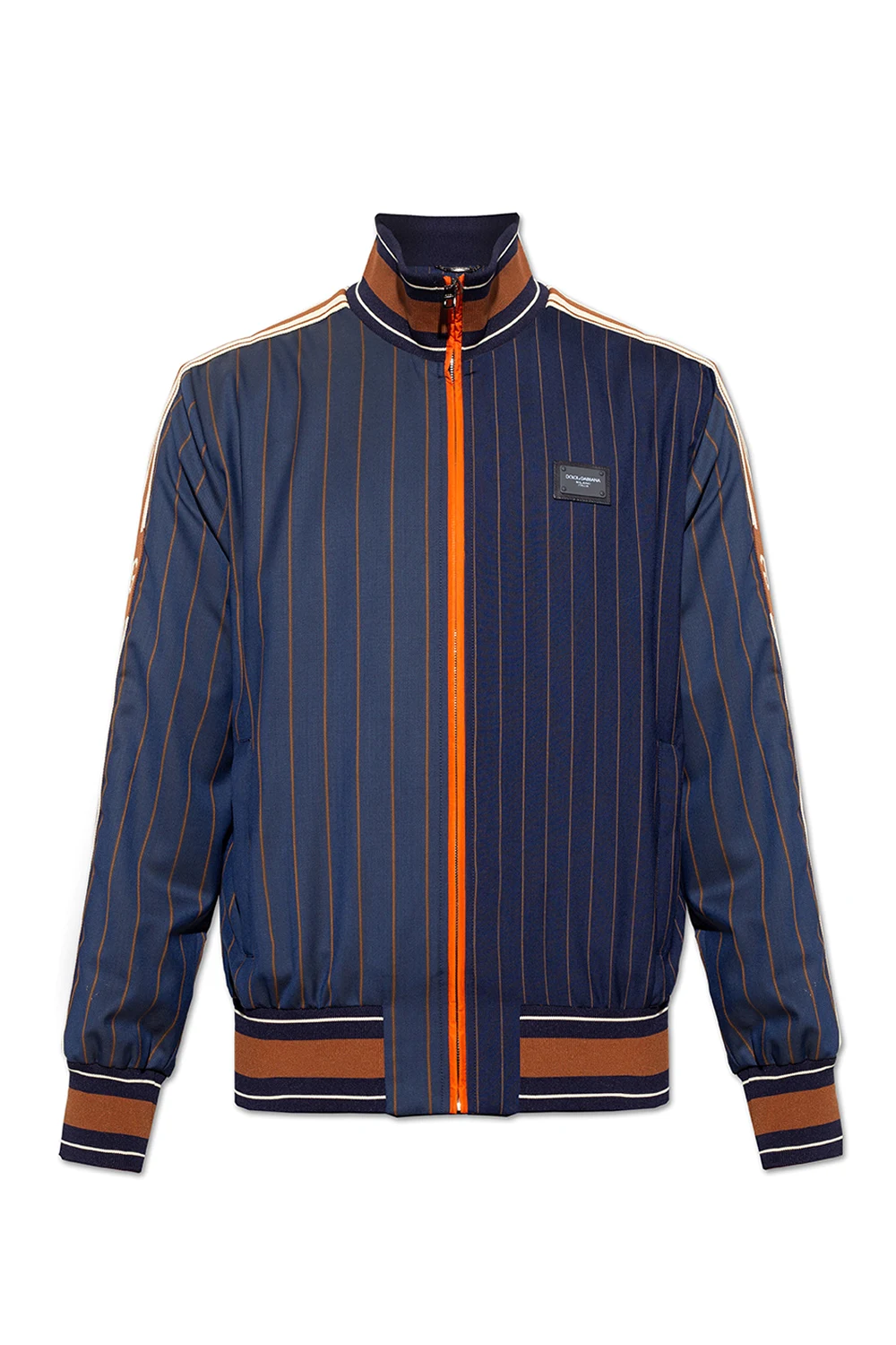 NAVY BLUE Logo-patched jacket