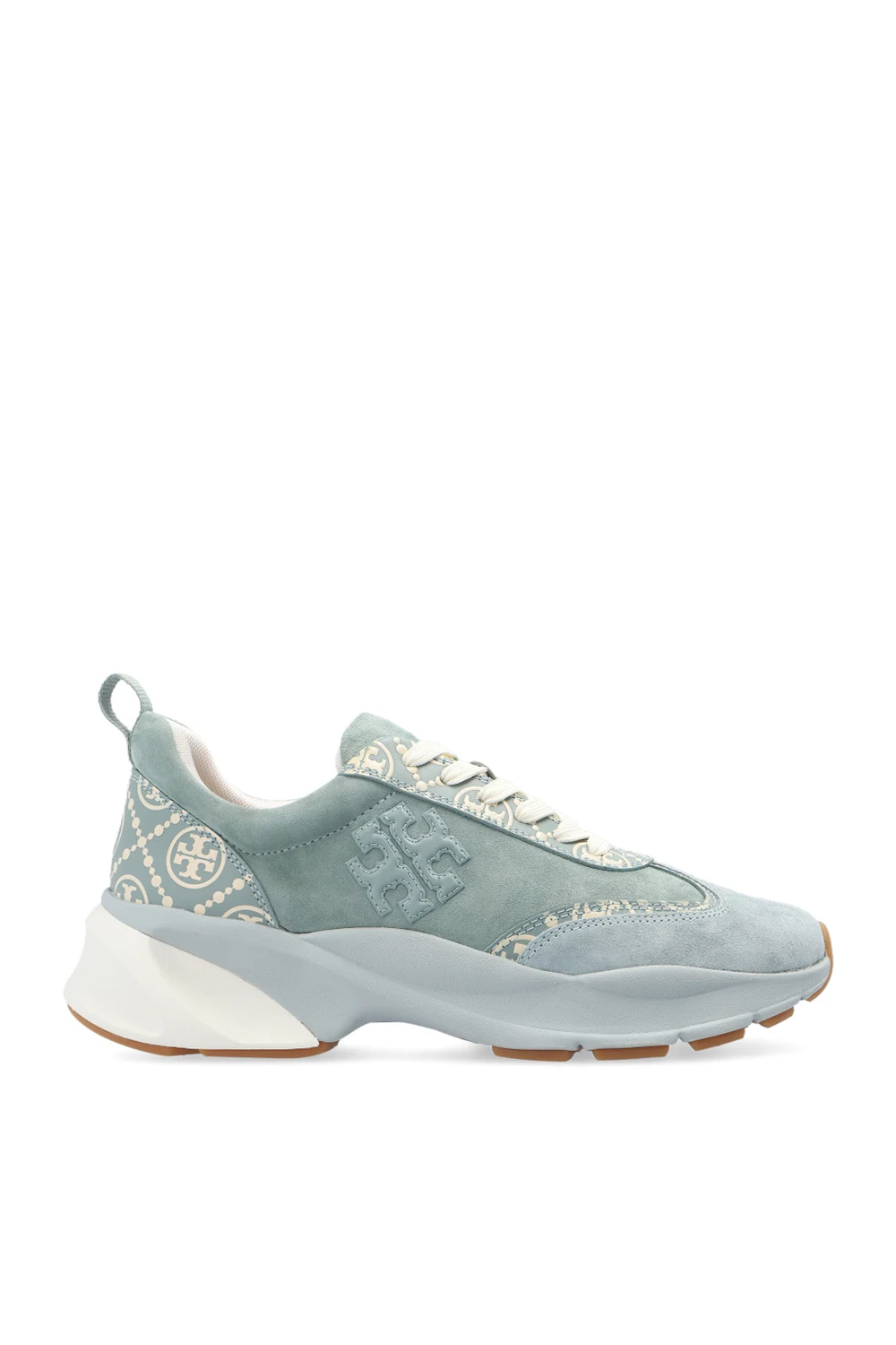 light blue ‘T Monogram Good Luck’ sneakers