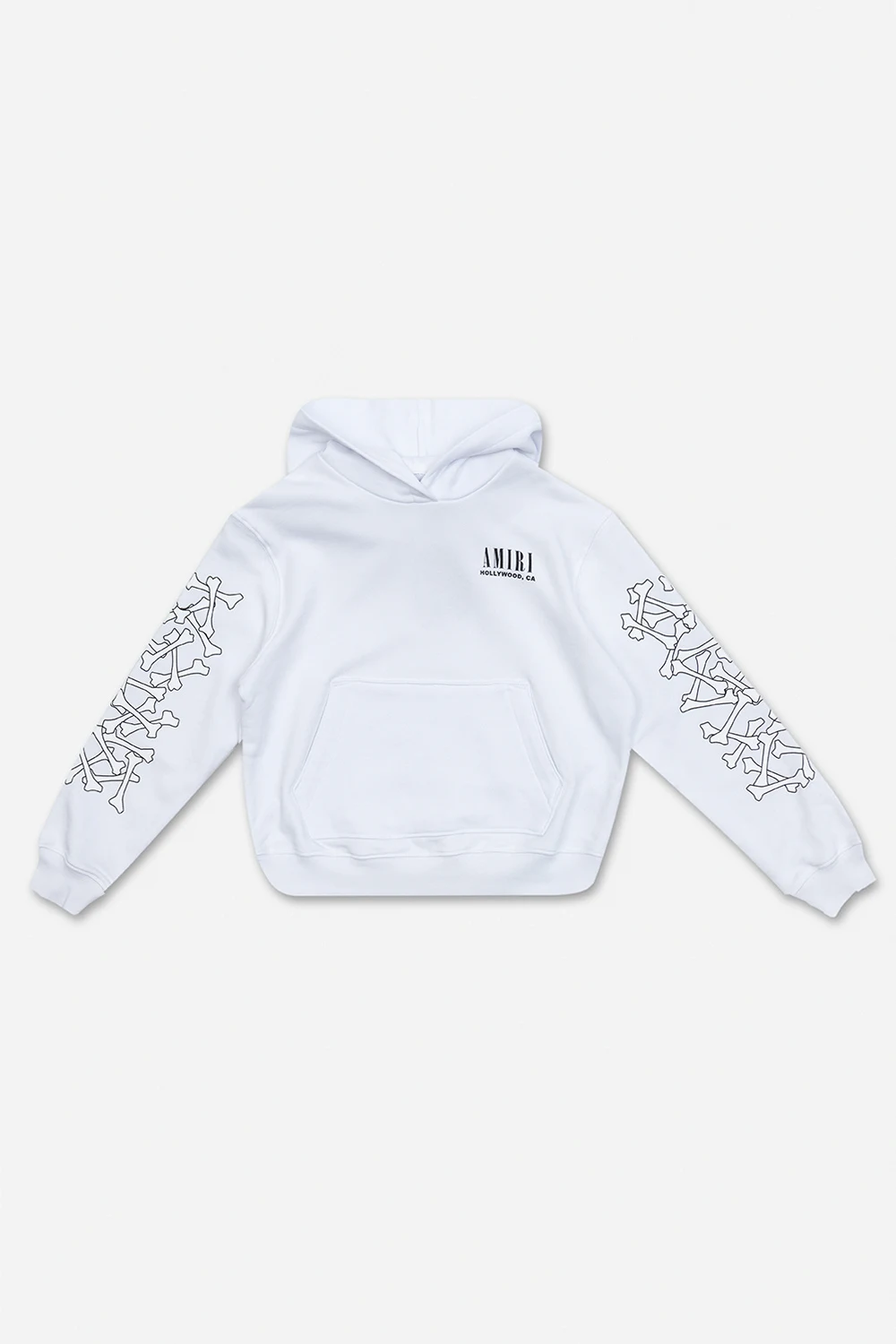 WHITE Patterned hoodie