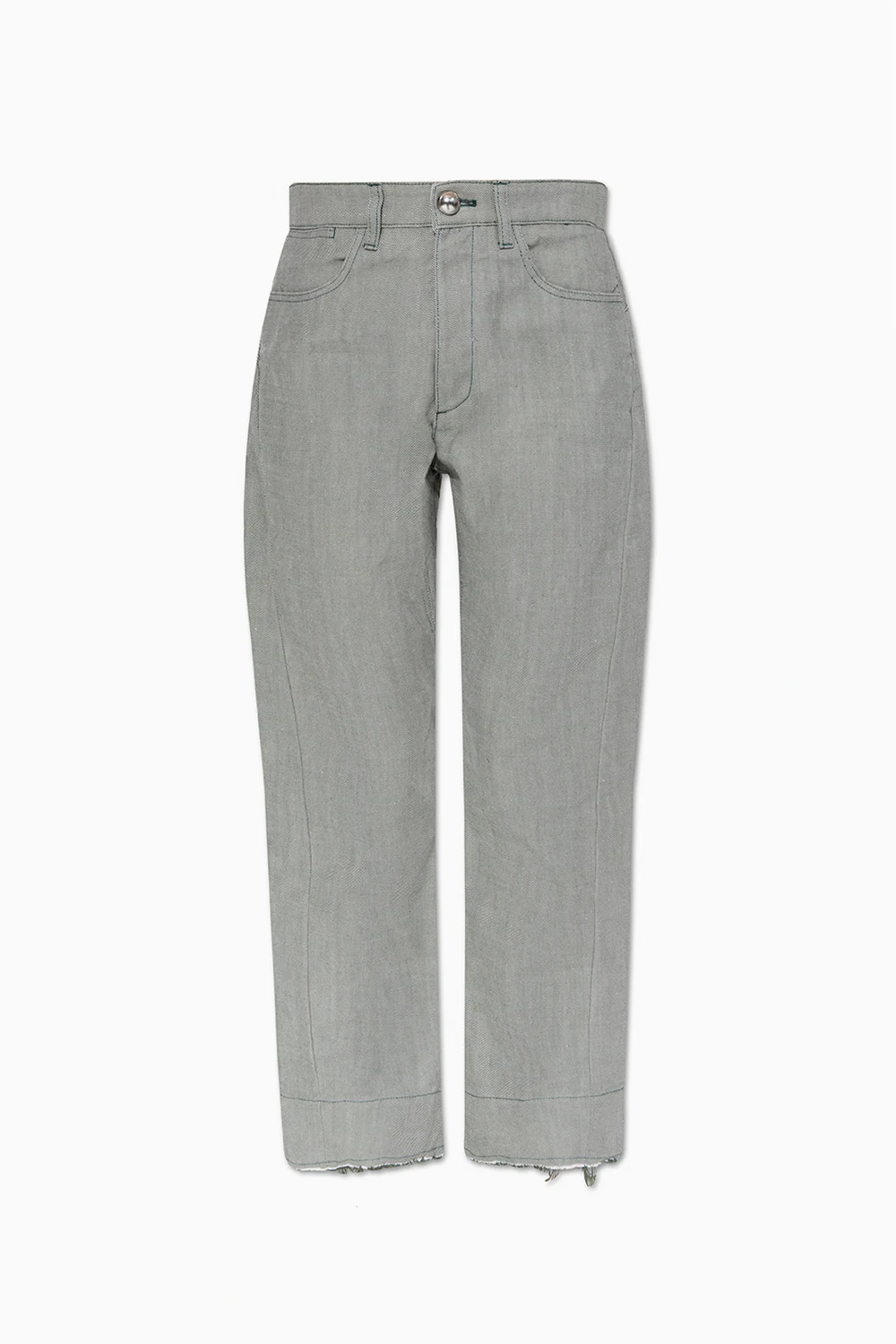Raw-trimmed jeans