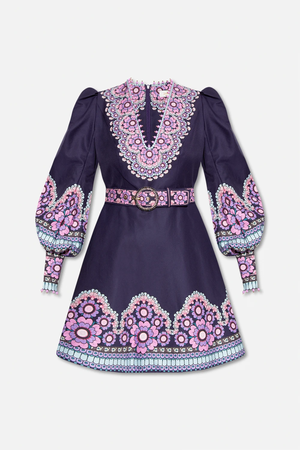 Dress with floral motif