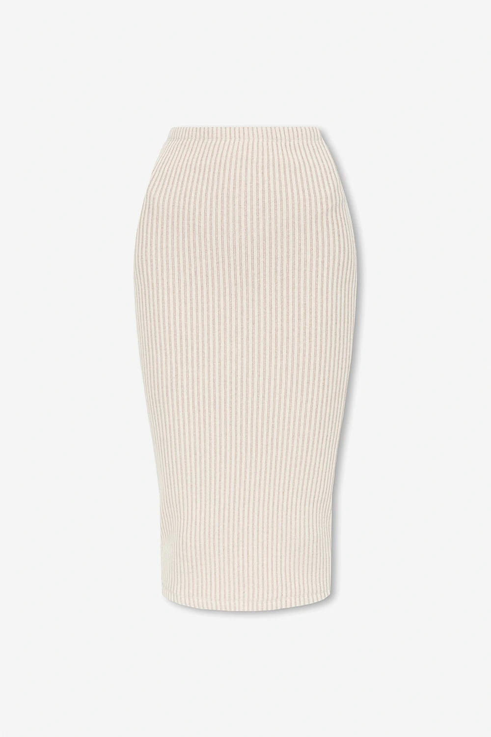 cream ‘Ghita’ ribbed skirt