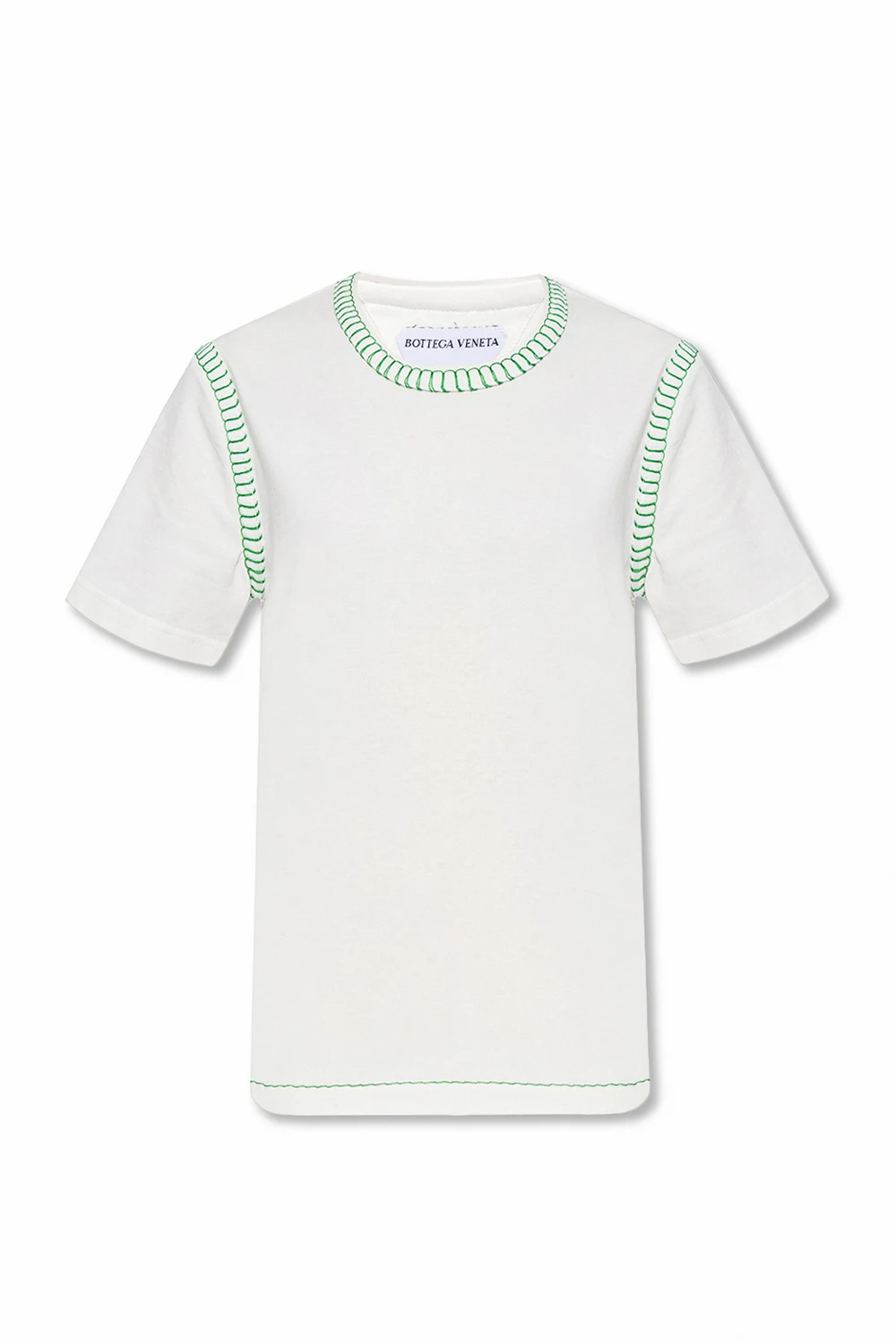 T-shirt z dekoracyjnymi przeszyciami