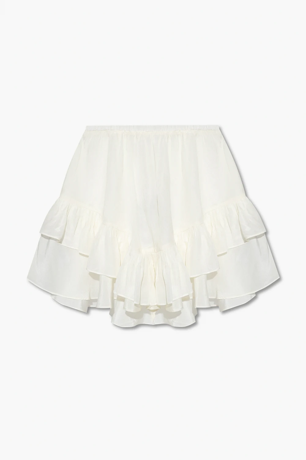 cream ‘Chuck’ skirt with shorts