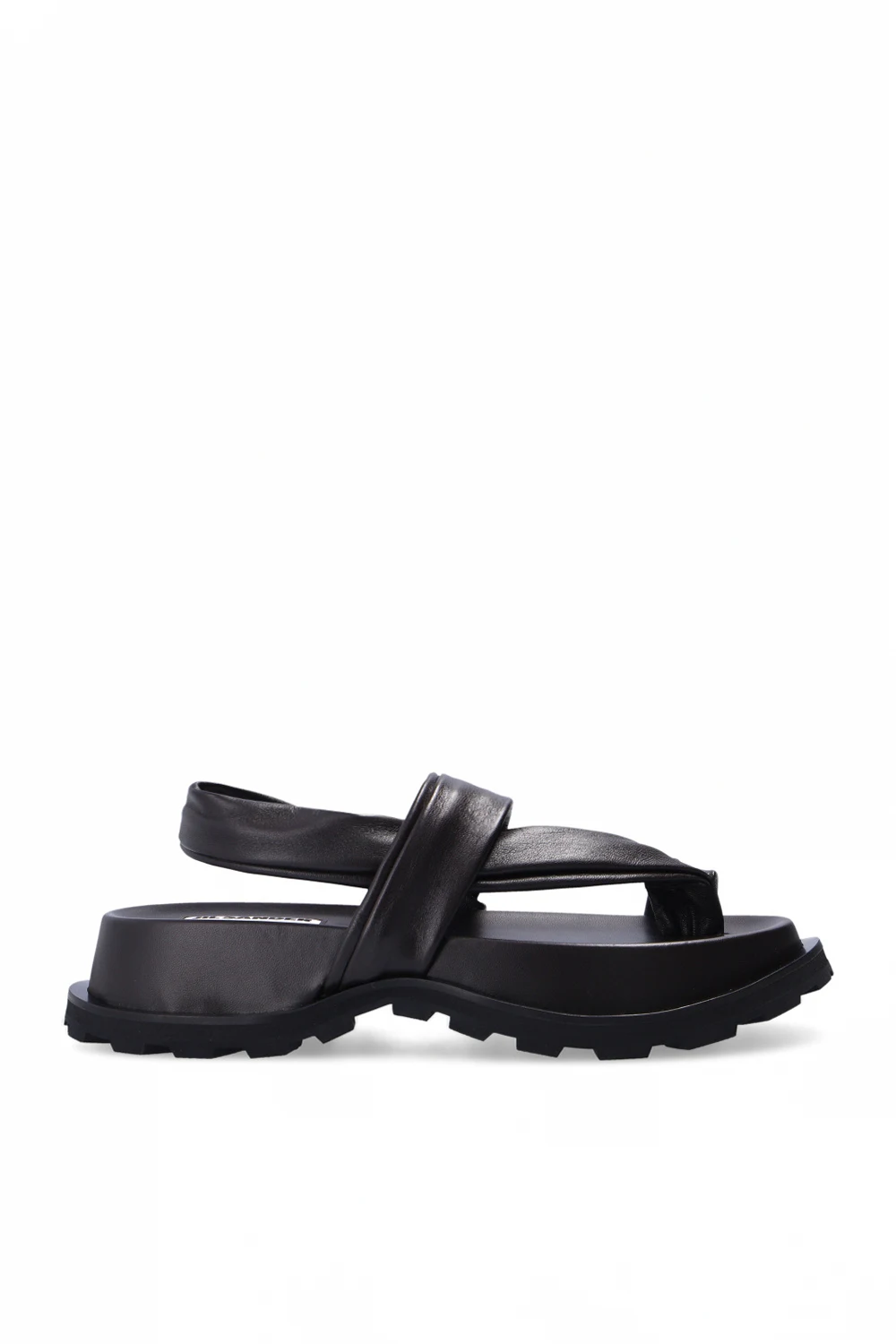 Leather platform sandals