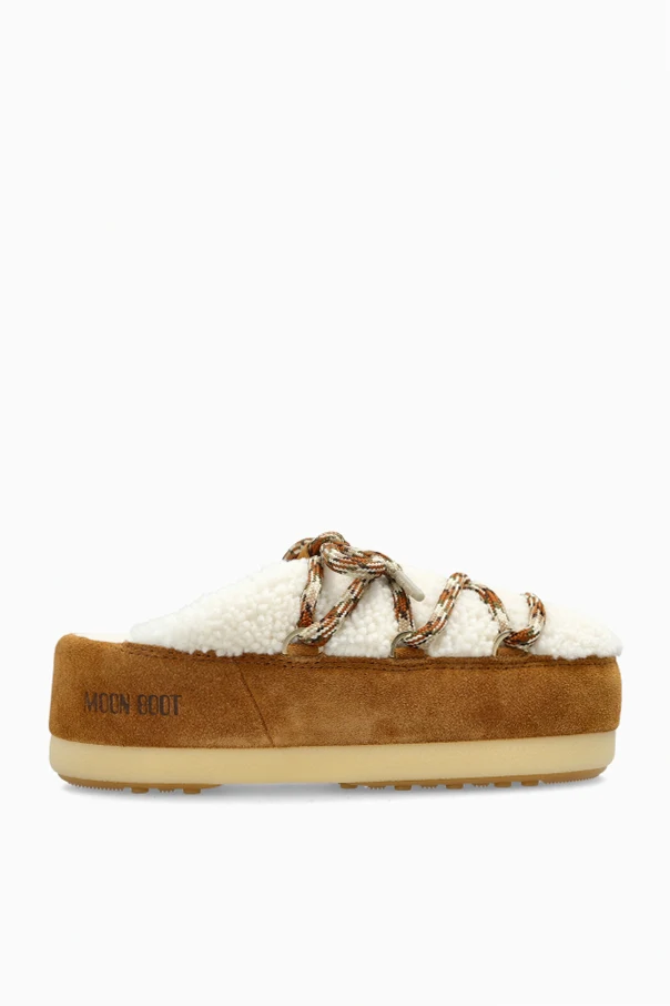 BRĄZOWY Buty `MB EVX MULE SHEARLING`