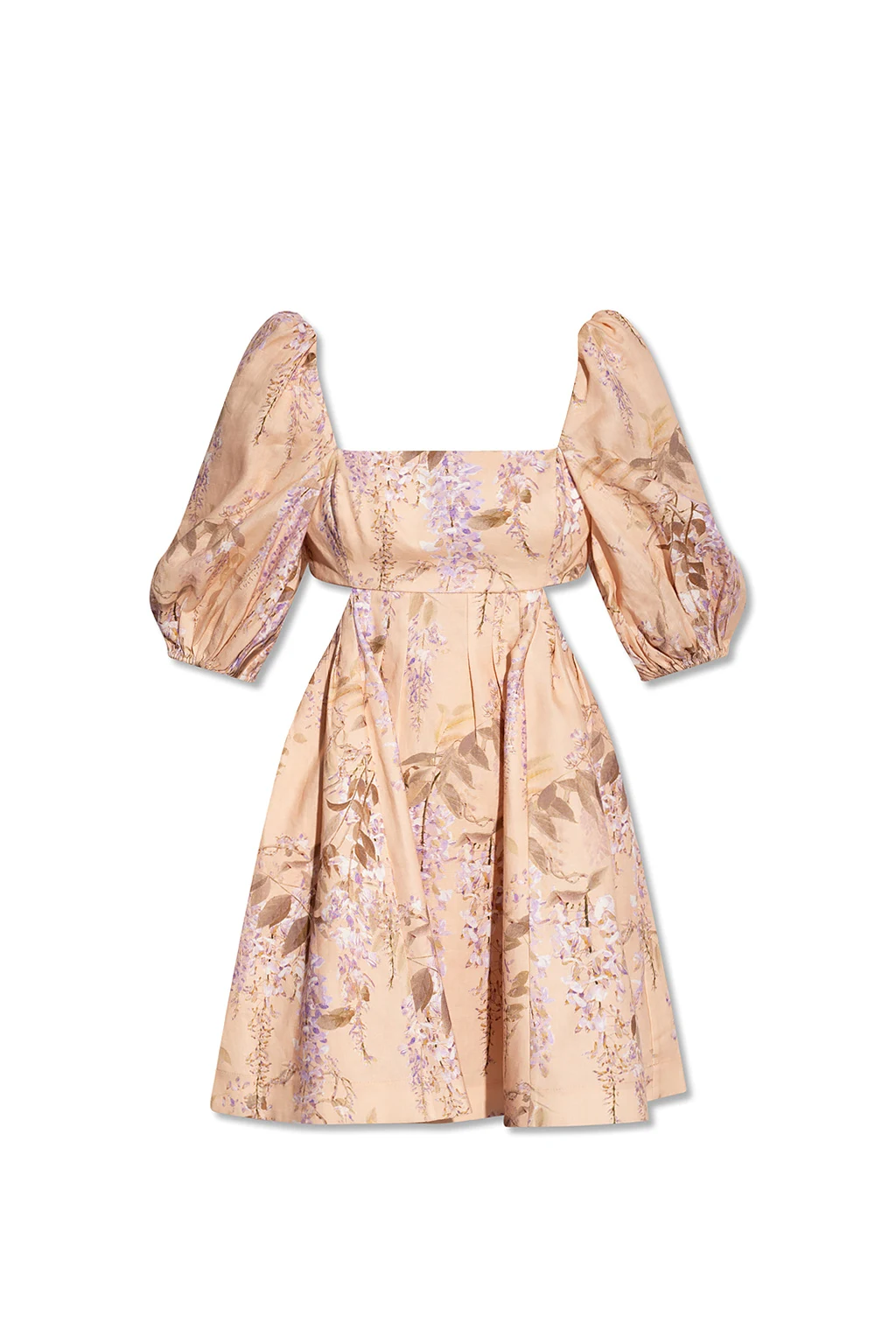 Dress with floral motif