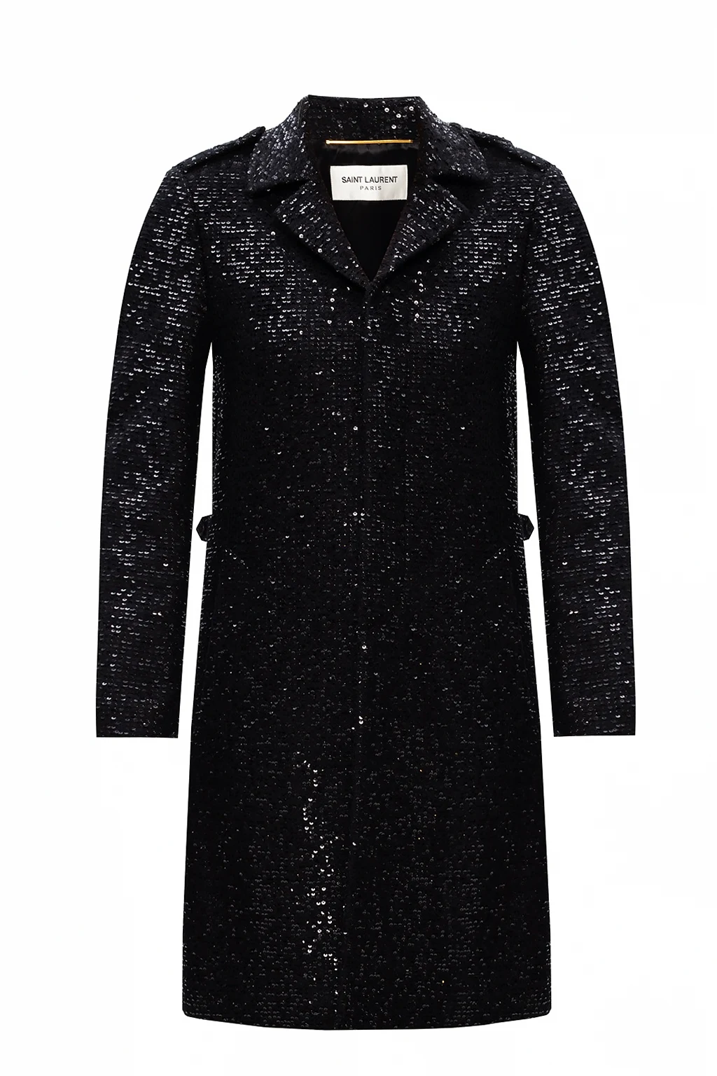Coat with sequins