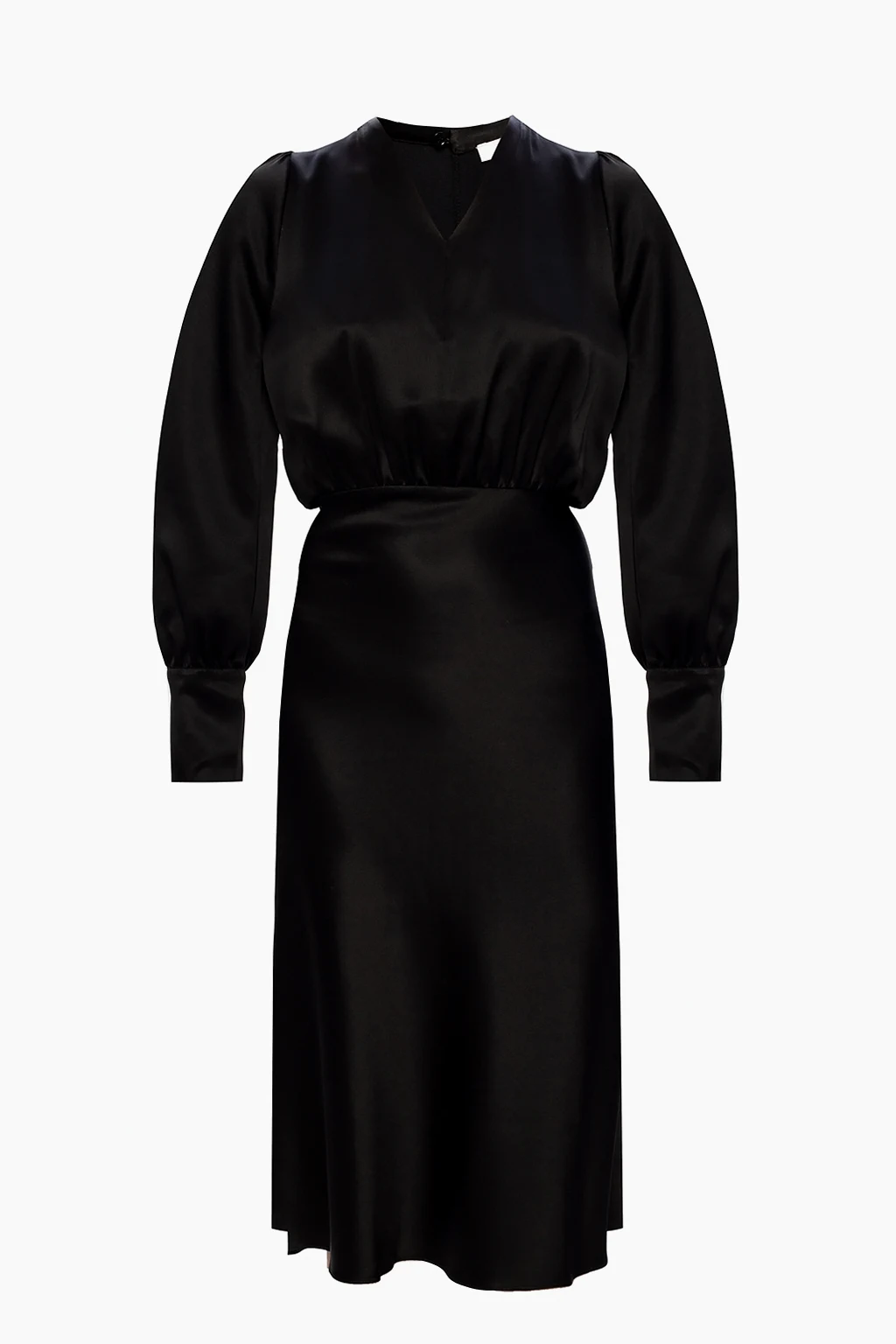 BLACK V-neck dress