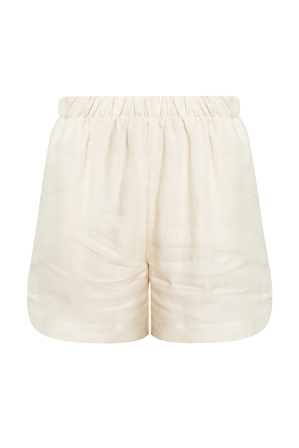 beige ‘Lucie’ linen shorts