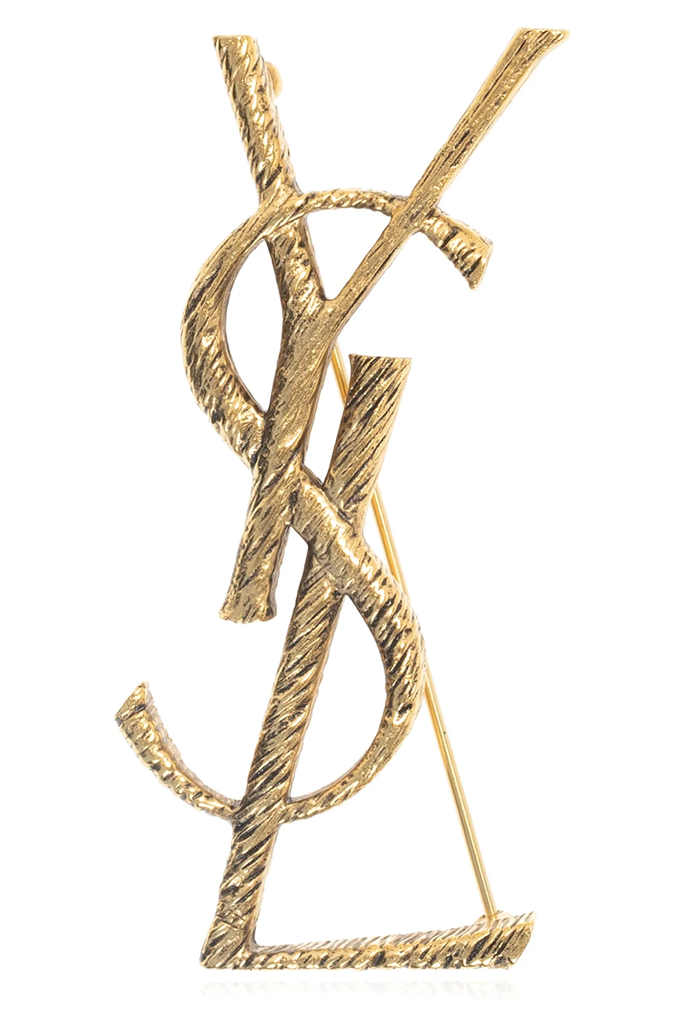 GOLD Logo brooch