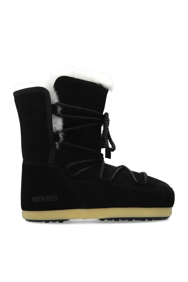 CZARNY Śniegowce `MB EVX BOOT SUEDE / SHEARLING`