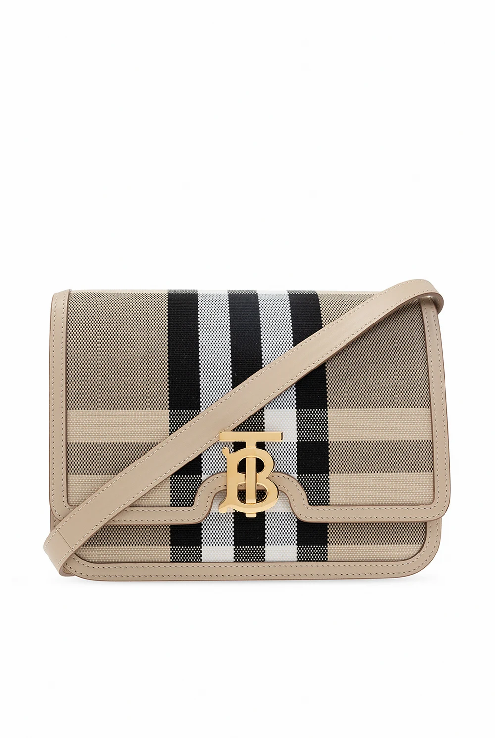 beige 'TB' shoulder bag