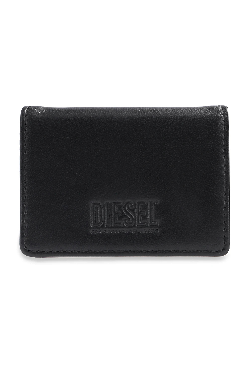 BLACK Trifold wallet with logo