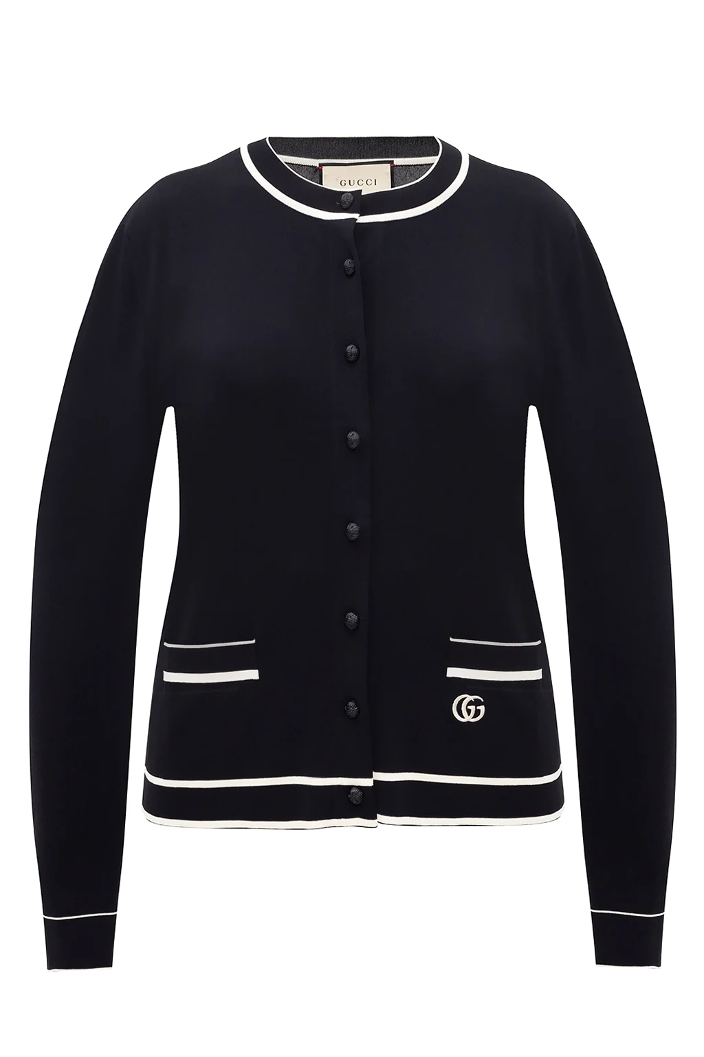 Cardigan with logo