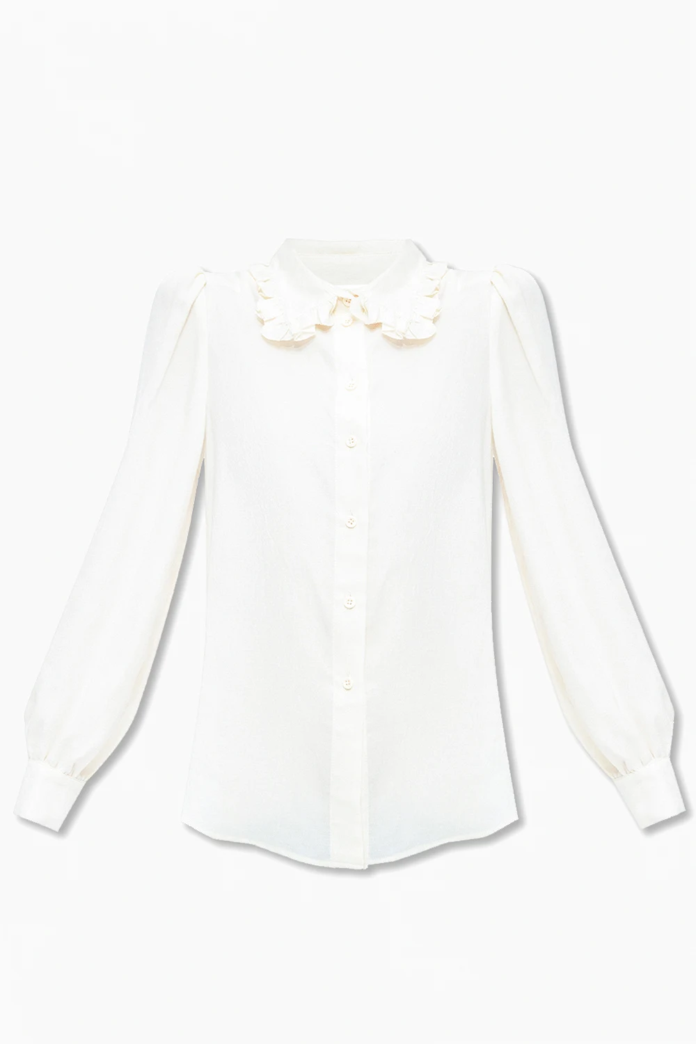 Shirt with decorative collar