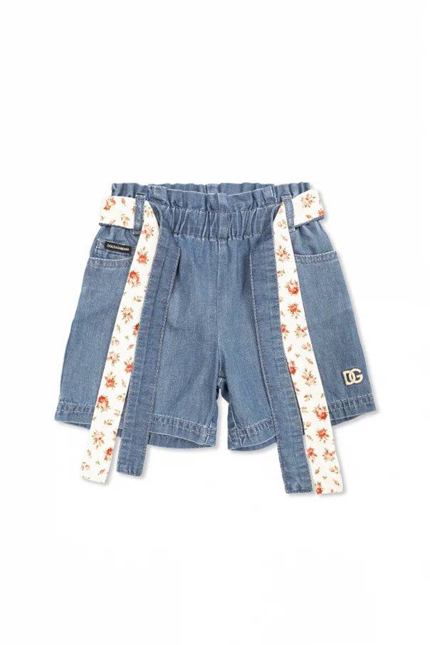 BLAU Jeans-Shorts mit Gürtel