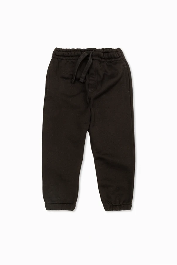 SCHWARZ Sweathose mit Print