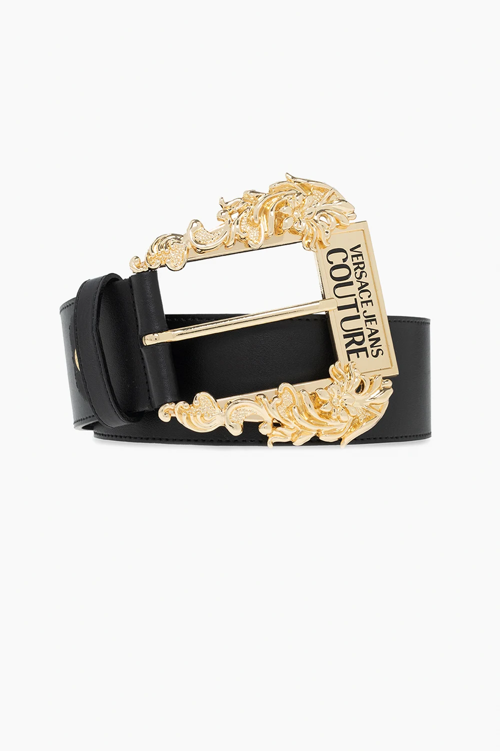 BLACK Belt with Baroque buckle
