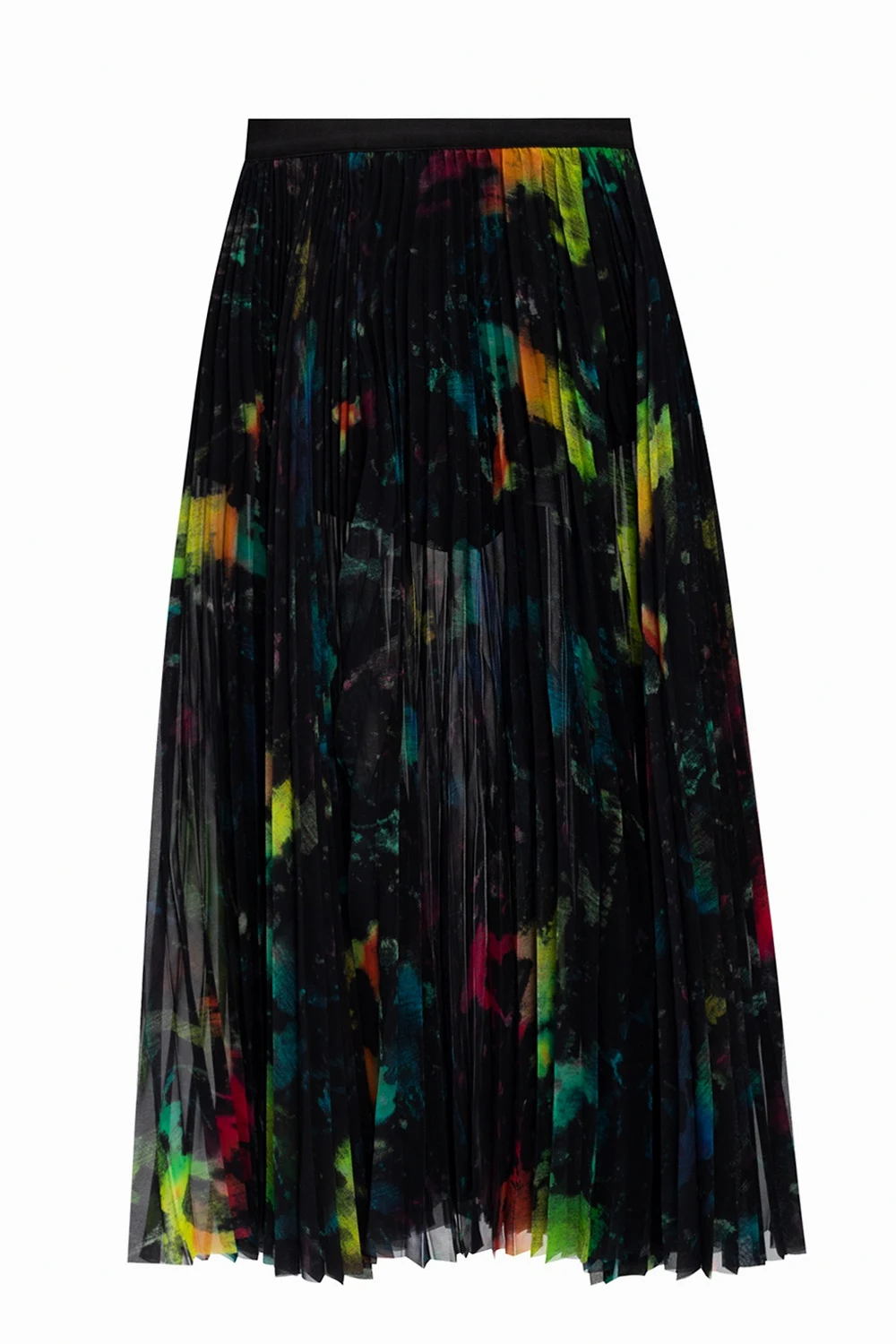 BLACK Pleated skirt